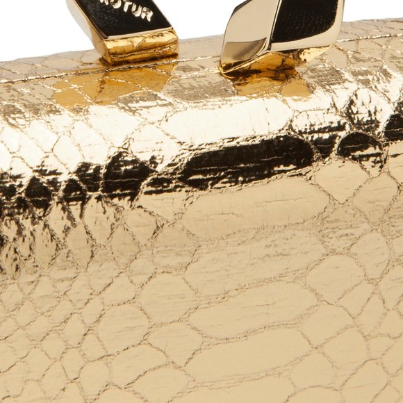Kotur “Margot” Miniature Clutch in Gold Snakeskin NWT - MSRP: $350 - Picture 4 of 13